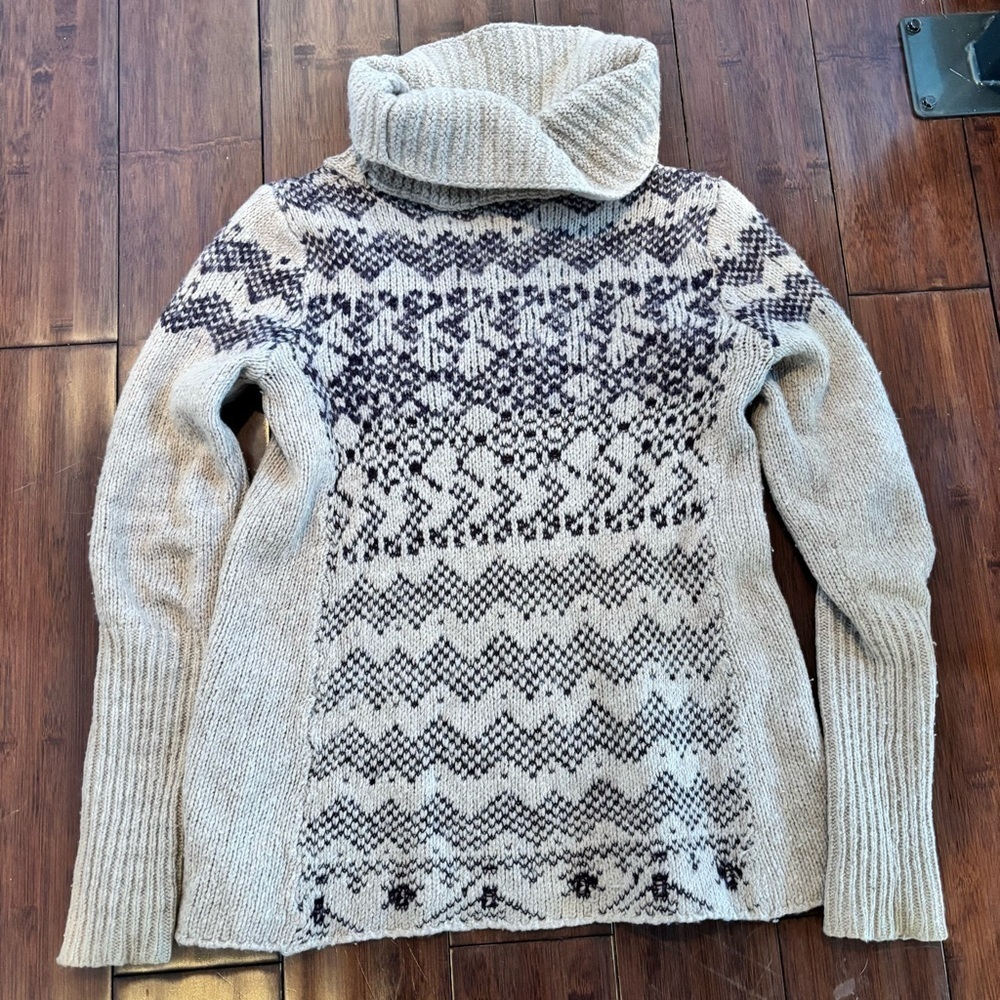 Free People Wool Blend Cowl Neck Sweater - size S/P​​ - Picture 4 of 5